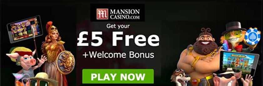 Mansion Casino £5 No Deposit Bonus