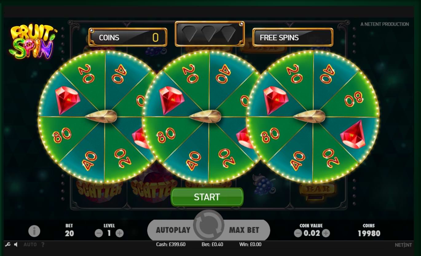 Fruit Spin Bonus Game