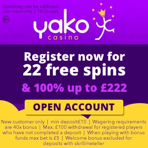 Yako 22 spins