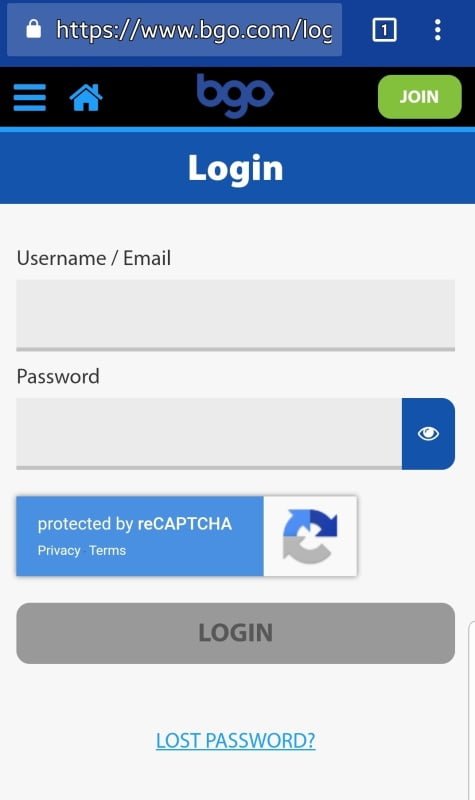 BGO Casino Login