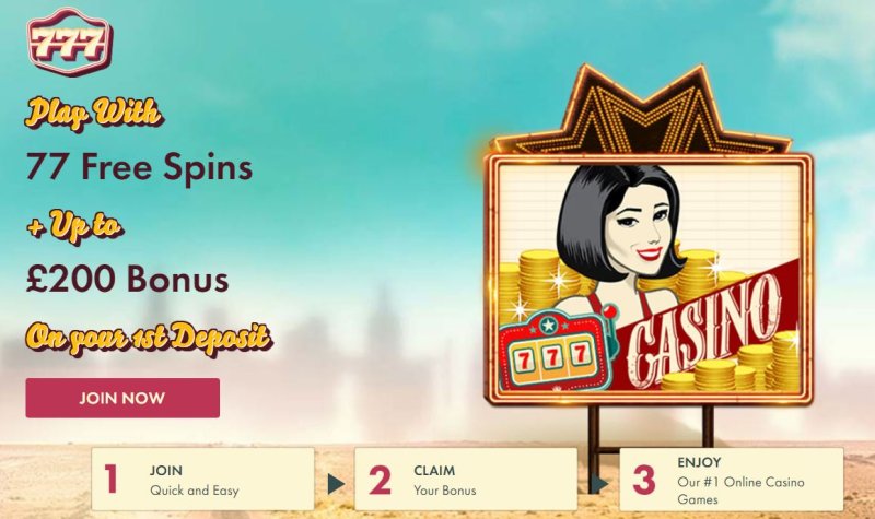 777 Casino 100 Up To 200 77 No Deposit Free Spins
