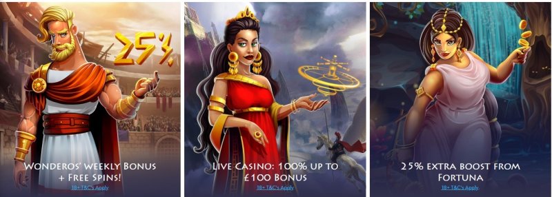 Casino Gods welcome Bonus