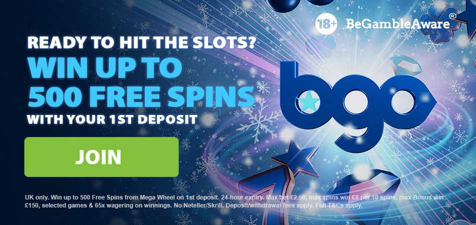 bgo 500 free spins